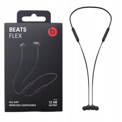 USZKODZONY Beats Flex Słuchawki bezprzewodowe dokanałowe Bluetooth czarny