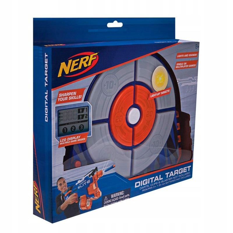 USZKODZONY NERF Elektroniczna Cyfrowa Tarcza z Wyświetlaczem Różne Tryby