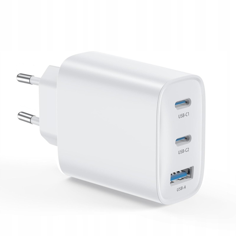 BHHB Ładowarka USB C 40W 3 Porty 2x USB-C 1x USB Szybkie Ładowanie