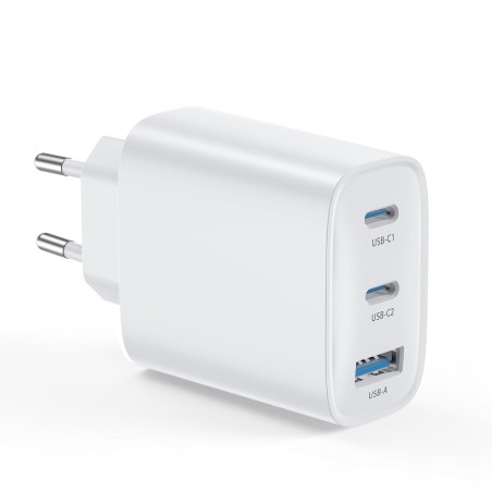 BHHB Ładowarka USB C 40W 3 Porty 2x USB-C 1x USB Szybkie Ładowanie