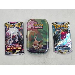 Outlet Pokemon TCG Kanto Friends Mini Tin - Puszka Eevee z boosterami DE