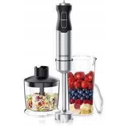 Outlet Blender ręczny Arendo 305401 1000 W srebrny/szary do kuchnii OPIS