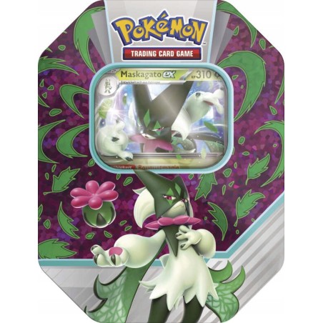 Outlet Zestaw kart Pokemon TCG Tin: Paldena Partners - Meowscarada ex DE