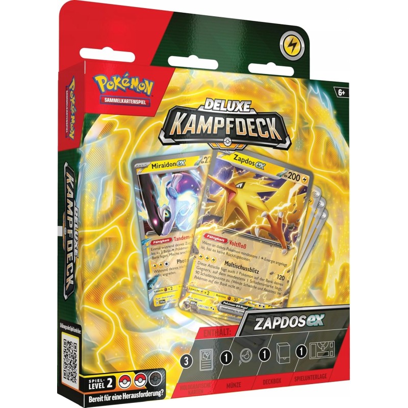Outlet Zestaw kolekcjonerski Pokémon TCG: Deluxe KampfDeck Zapdos-ex