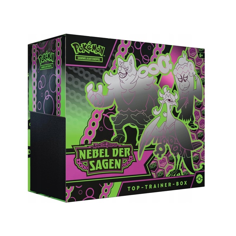 Gra karciana PokémonTop Trainer-Box Karmesin & Purpur - Mgła Sag DE