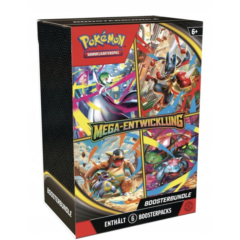 Outlet Zestaw 6 Boosterów Pokémon TCG Scarlet & Violet Mega Evolution DE
