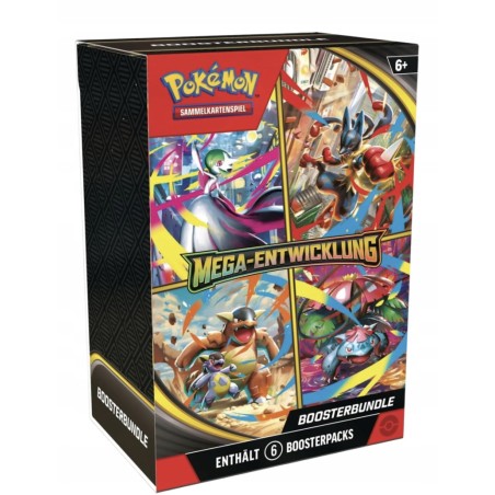 Outlet Zestaw 6 Boosterów Pokémon TCG Scarlet & Violet Mega Evolution DE