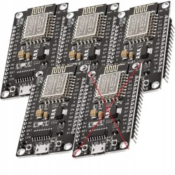 AZDelivery 4 sztuki NodeMCU Lolin V3 Moduł ESP8266 ESP-12F WIFI do Arduino