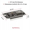 AZDelivery 4 sztuki NodeMCU Lolin V3 Moduł ESP8266 ESP-12F WIFI do Arduino