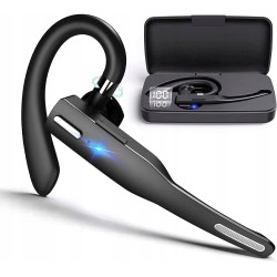 Outlet NK zestaw słuchawkowy Bluetooth 5.0 mono z etui 450 mAh mikrofon
