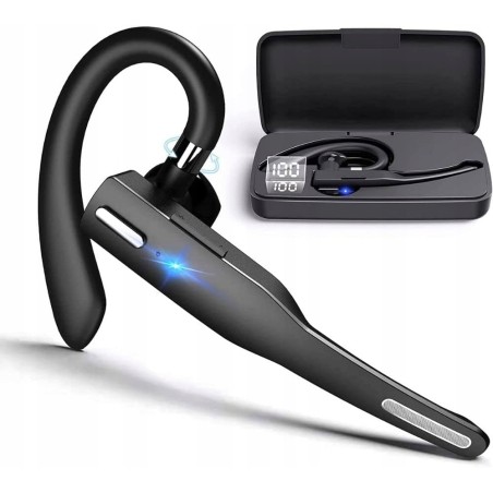 Outlet NK zestaw słuchawkowy Bluetooth 5.0 mono z etui 450 mAh mikrofon