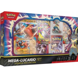 Outlet Kolekcjonerska Gra Karciana Pokémon PKM Mega-Lucario Ex z figurką DE