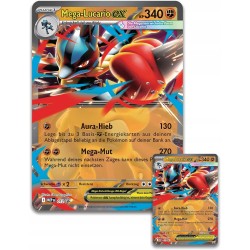 Outlet Kolekcjonerska Gra Karciana Pokémon PKM Mega-Lucario Ex z figurką DE