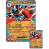 Outlet Kolekcjonerska Gra Karciana Pokémon PKM Mega-Lucario Ex z figurką DE