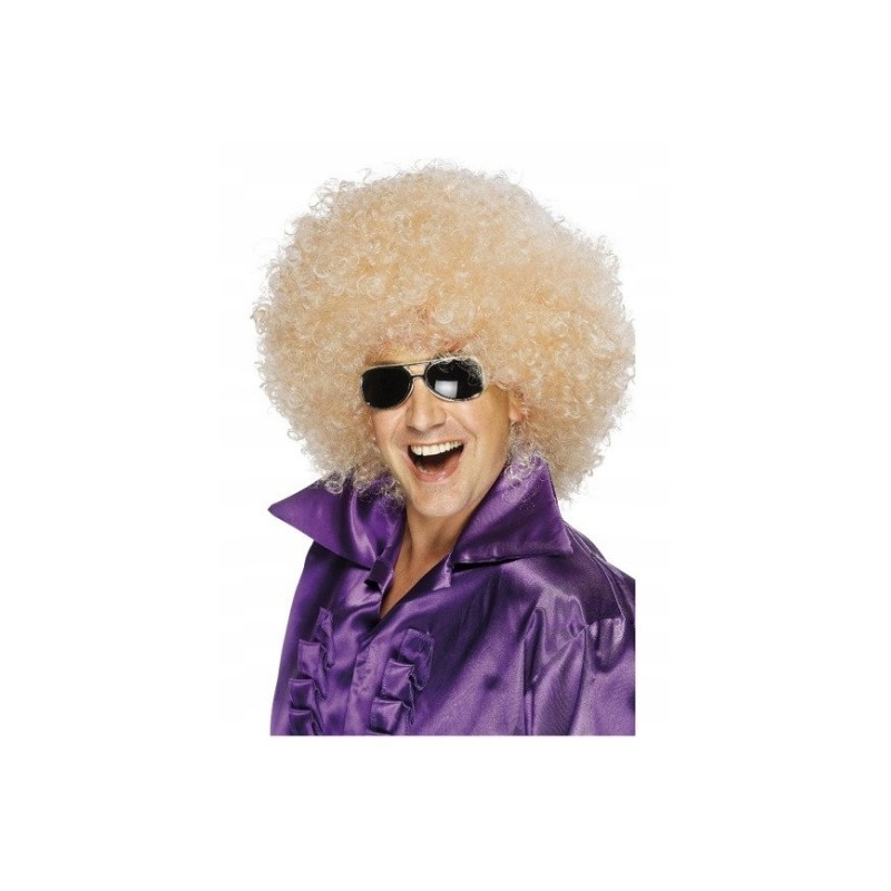 Smiffys Mega Huge Afro peruka blond kostium lata 80 impreza uniwersalna