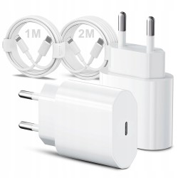 Outlet INSYSTEM ładowarka 2x20W USB C do iPhone z 2 kablami 1m/2m