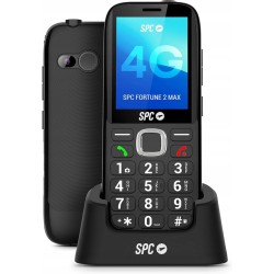 USZKODZONY Telefon komórkowy SPC Fortune 2 Max 4G czarny łatwa obsługa