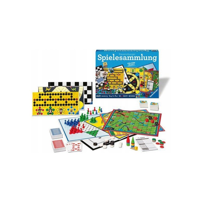 Outlet Zestaw Gier planszowych spielsammlung Ravensburger 2-10 graczy