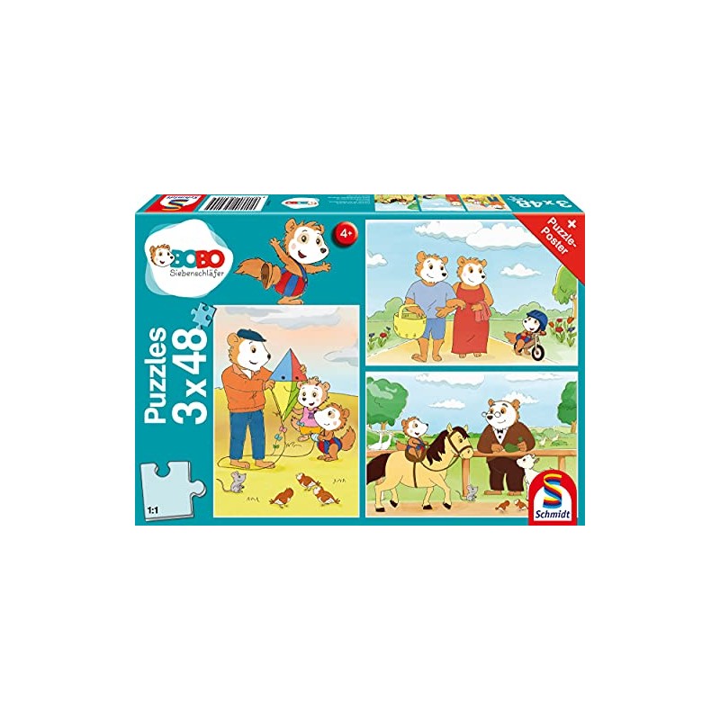 Outlet Puzzle dla dzieci duże elementy Schmidt Spiele 3x48