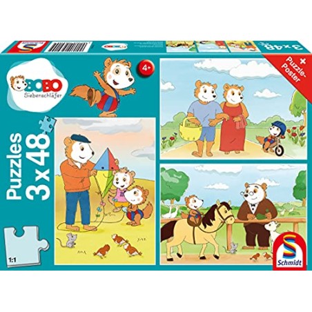Outlet Puzzle dla dzieci duże elementy Schmidt Spiele 3x48