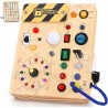 Outlet DREWNIANA TABLICA MANIPULACYJNA Montessori ŚWIATŁA LED DLA DZIECKA