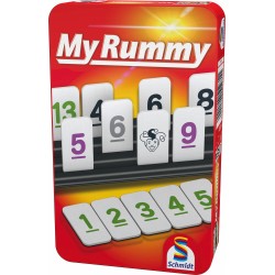 Outlet Gra planszowa logiczna Rummy w metalowej puszce Schmidt Spiele DE