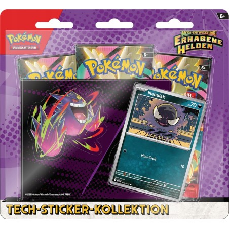 Outlet Pokémon TCG: Mega Ewolucja - Naklejka Tech Gastly DE