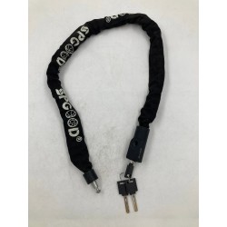 Outlet Zapięcie rowerowe SPGOOD 90 cm stalowa linka 6 mm 3 klucze czarny