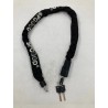 Outlet Zapięcie rowerowe SPGOOD 90 cm stalowa linka 6 mm 3 klucze czarny