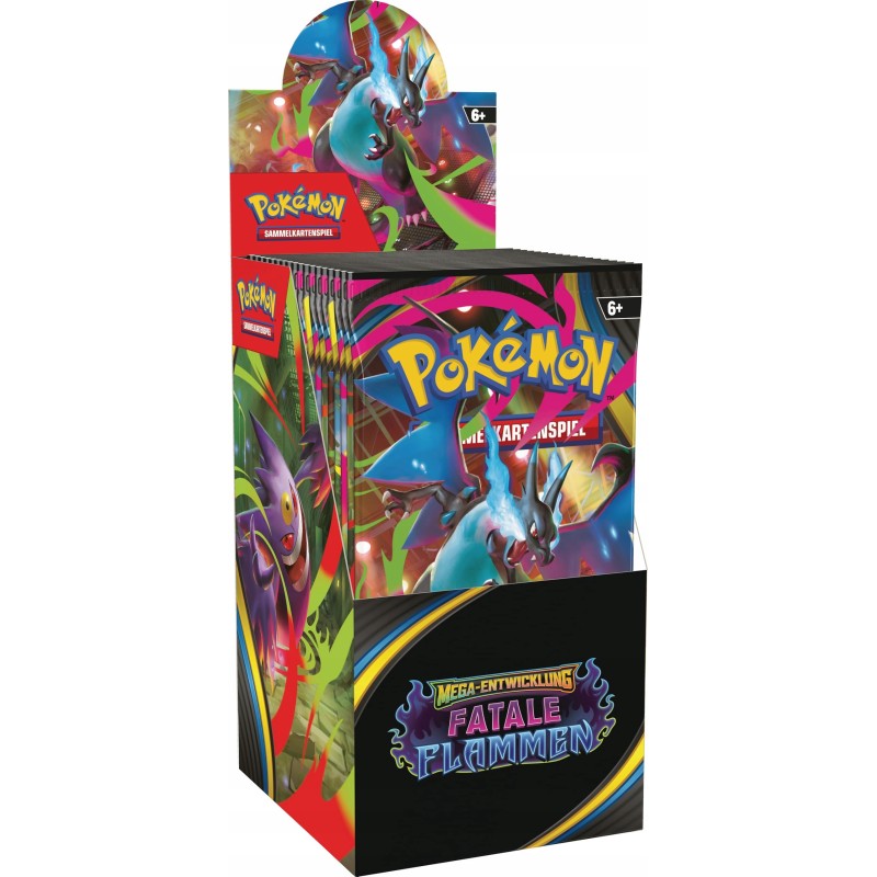 Outlet Zestaw Pokémon Booster Pack Mega Evolution Fatale Flammen 18szt DE