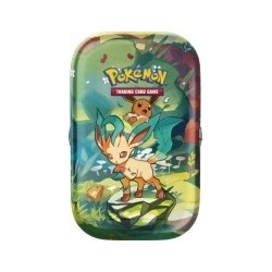 Outlet Puszka Leafeon Pokemon TCG Scarlet & Violet Mini Tins z boosterami
