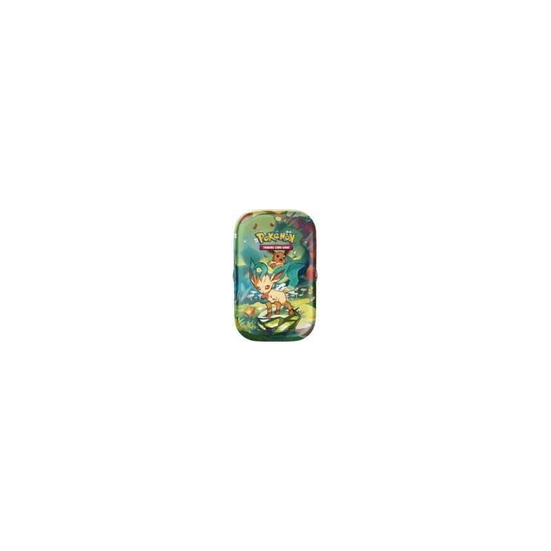 Outlet Puszka Leafeon Pokemon TCG Scarlet & Violet Mini Tins z boosterami