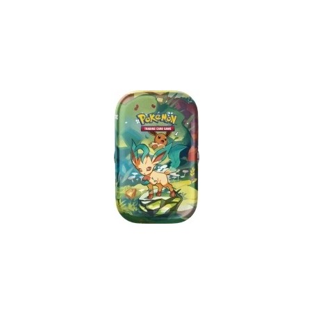 Outlet Puszka Leafeon Pokemon TCG Scarlet & Violet Mini Tins z boosterami