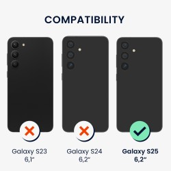 Outlet Kwmobile Etui do Samsung Galaxy S25 Miękkie Sylikonowe Fioletowe