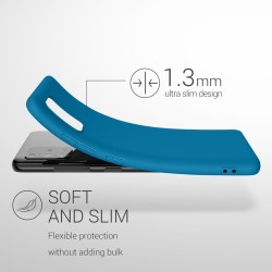 Outlet Kwmobile Etui do Samsung Galaxy A51 Miękkie Sylikonowe Niebieskie