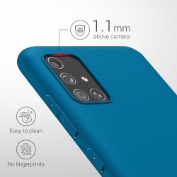 Outlet Kwmobile Etui do Samsung Galaxy A51 Miękkie Sylikonowe Niebieskie