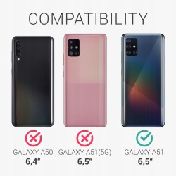 Outlet Kwmobile Etui do Samsung Galaxy A51 Miękkie Sylikonowe Niebieskie