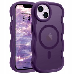 Outlet Etui magnetyczne przezroczysto-fioletowe do iPhone 15 Plus/14 Plus