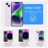 Outlet Etui magnetyczne przezroczysto-fioletowe do iPhone 15 Plus/14 Plus