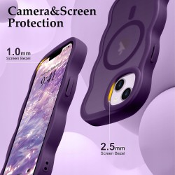 Outlet Etui magnetyczne przezroczysto-fioletowe do iPhone 15 Plus/14 Plus