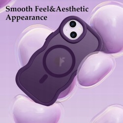 Outlet Etui magnetyczne przezroczysto-fioletowe do iPhone 15 Plus/14 Plus