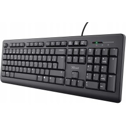 Outlet Klawiatura przewodowa membranowa Trust Taro QWERTY ES Czarny
