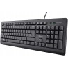 Outlet Klawiatura przewodowa membranowa Trust Taro QWERTY ES Czarny