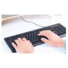 Outlet Klawiatura przewodowa membranowa Trust Taro QWERTY ES Czarny