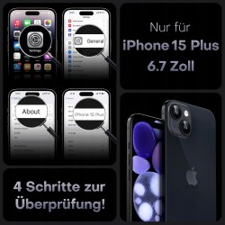 Outlet Etui Magnetyczne do iPhone 15 Plus 6,7" MagSafe Czarno-Przeźroczyste