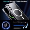 Outlet Etui silikonowe przezroczyste KK KENIK Magsafe do Samsung Galaxy S23