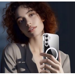 Outlet Etui silikonowe przezroczyste KK KENIK Magsafe do Samsung Galaxy S23
