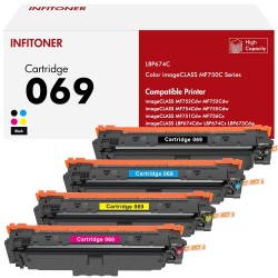Outlet INFITONER 069H zestaw tonerów Canon i-SENSYS 4 kolory z chipem