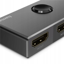 Outlet Hama Przełącznik HDMI 8K 2x1/1x2 dwukierunkowy do PC konsoli