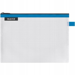 Leitz WOW kosmetyczka podróżna 24 x 17 cm niebieska przezroczysta EVA